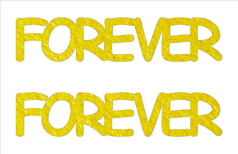 Custom-Buzz Word - FOREVER Yellow Paper