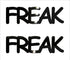 Custom-Buzz Word - FREAK Black