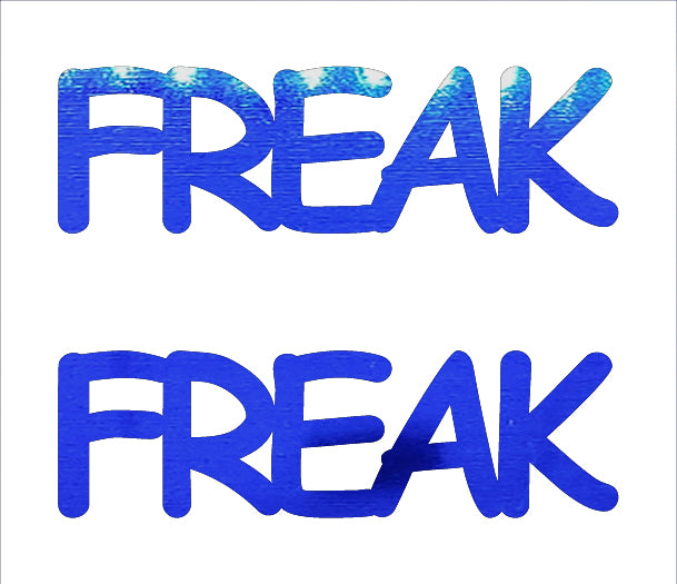 Custom-Buzz Word - FREAK Blue Royal