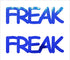 Custom-Buzz Word - FREAK Blue Royal