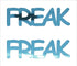 Custom-Buzz Word - FREAK Blue Sky