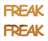 Custom-Buzz Word - FREAK Orange