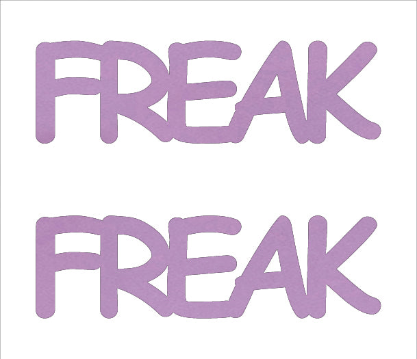 Custom-Buzz Word - FREAK Pink