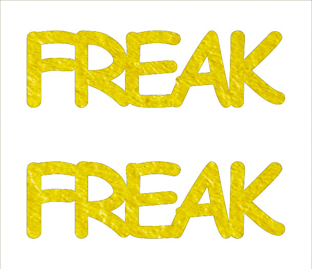 Custom-Buzz Word - FREAK Yellow Paper