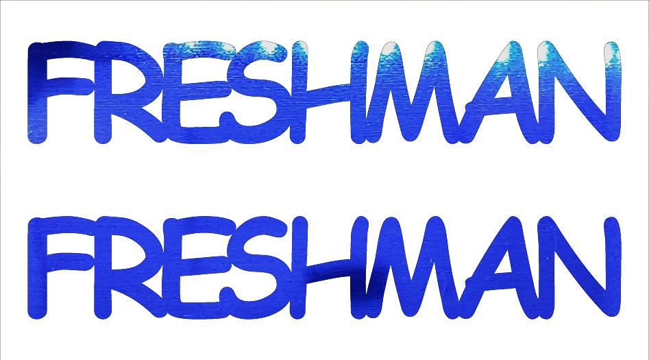 Custom-Buzz Word - FRESHMAN Blue Royal