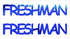 Custom-Buzz Word - FRESHMAN Blue Royal