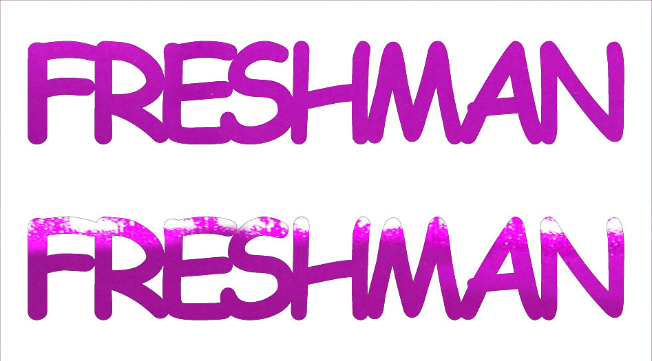 Custom-Buzz Word - FRESHMAN Fuchsia