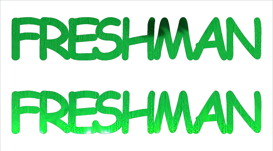 Custom-Buzz Word - FRESHMAN Green