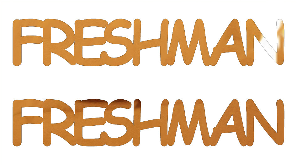 Custom-Buzz Word - FRESHMAN Orange