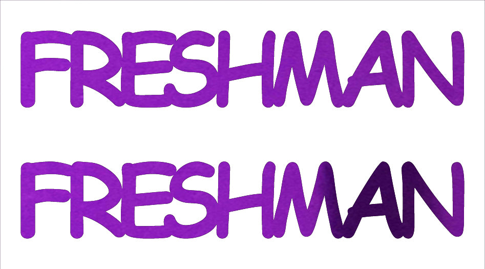 Custom-Buzz Word - FRESHMAN Purple