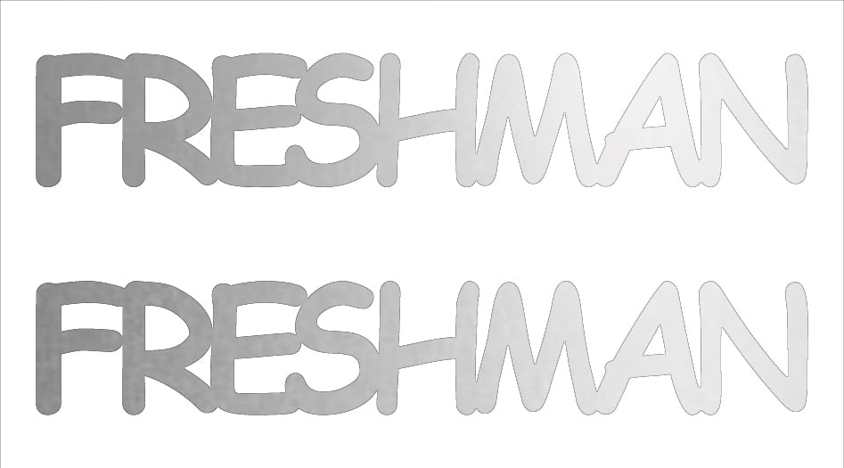 Custom-Buzz Word - FRESHMAN Silver