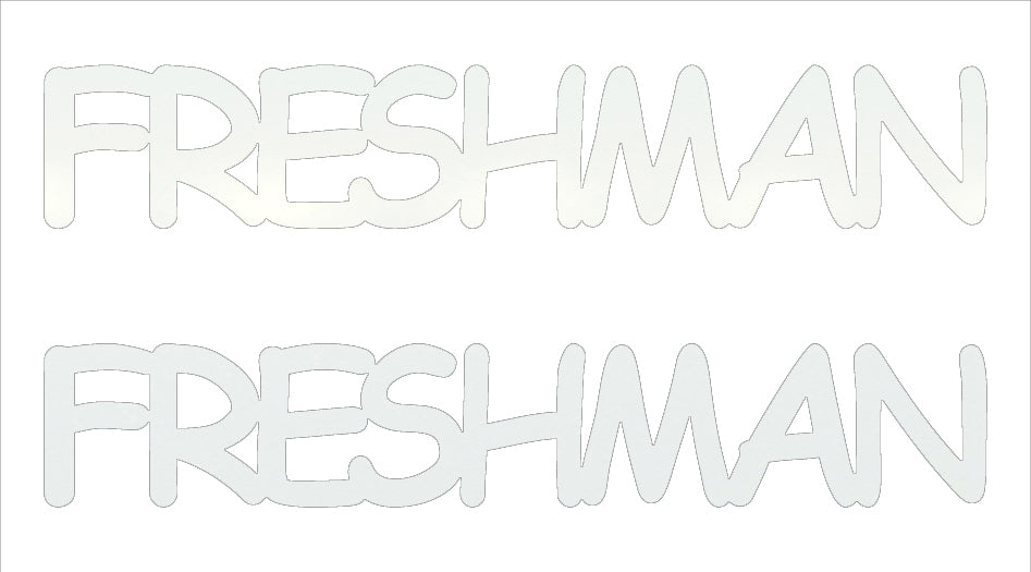 Custom-Buzz Word - FRESHMAN White