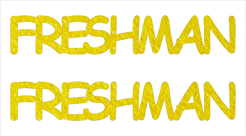 Custom-Buzz Word - FRESHMAN Yellow Paper