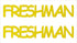 Custom-Buzz Word - FRESHMAN Yellow Paper