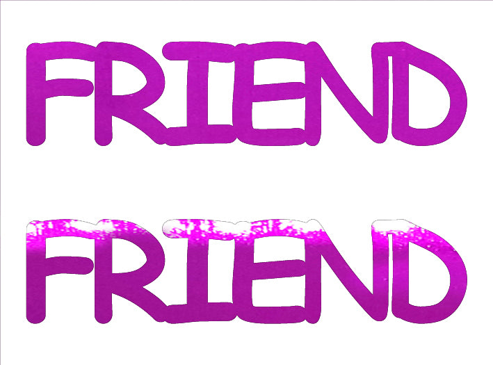 Custom-Buzz Word - FRIEND Fuchsia