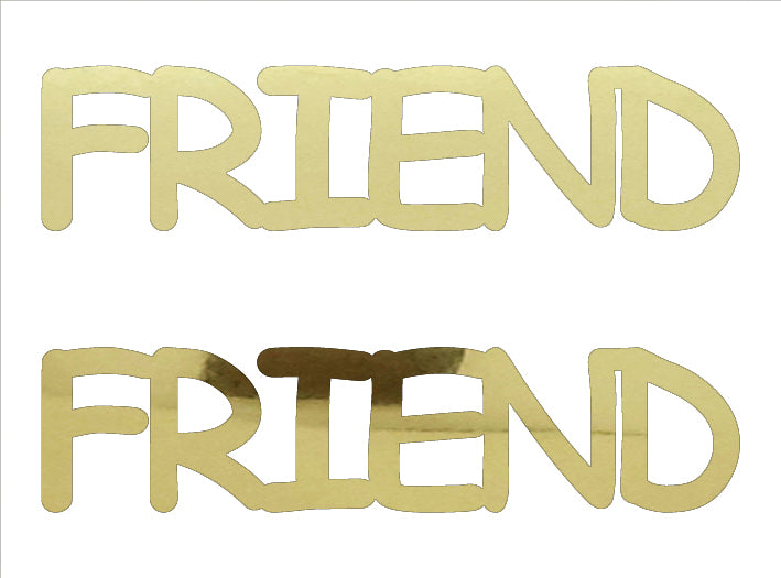 Custom-Buzz Word - FRIEND Gold