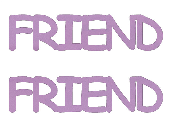 Custom-Buzz Word - FRIEND Pink