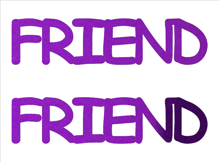 Custom-Buzz Word - FRIEND Purple