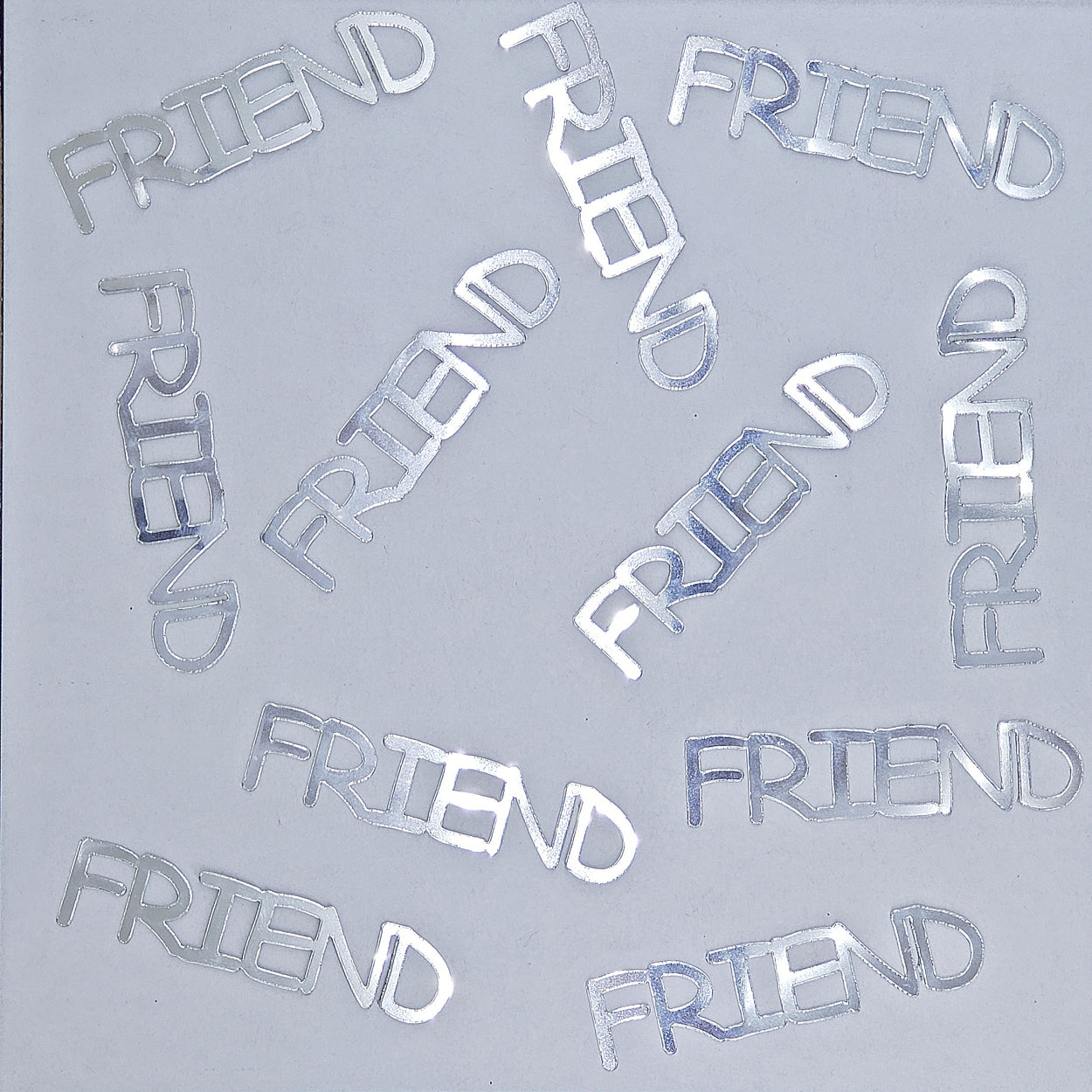 Custom-Buzz Word - FRIEND Silver