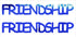 Custom-Buzz Word - FRIENDSHIP Blue Royal