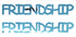 Custom-Buzz Word - FRIENDSHIP Blue Sky