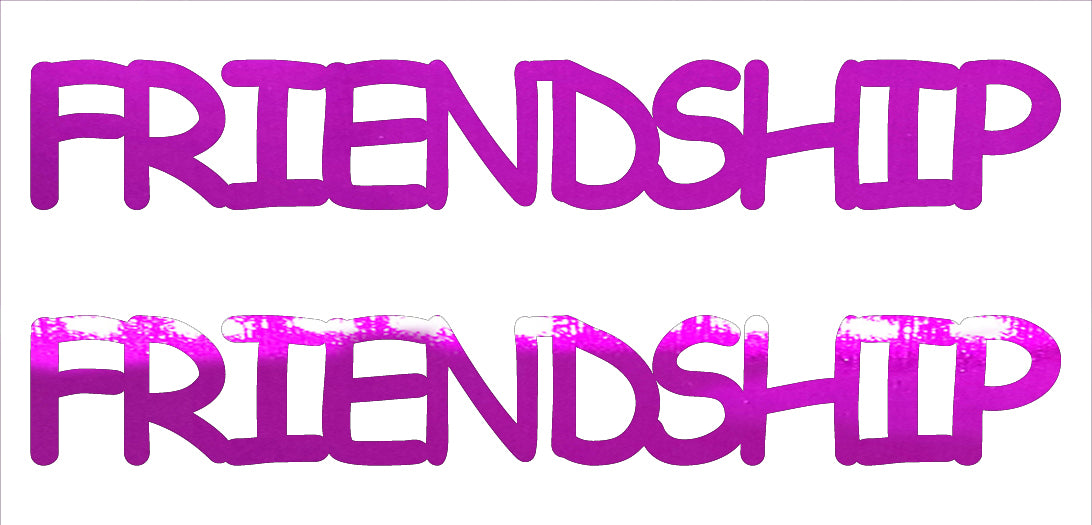 Custom-Buzz Word - FRIENDSHIP Fuchsia