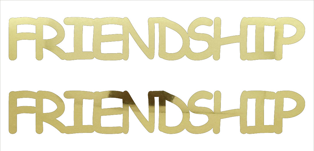 Custom-Buzz Word - FRIENDSHIP Gold