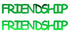 Custom-Buzz Word - FRIENDSHIP Green