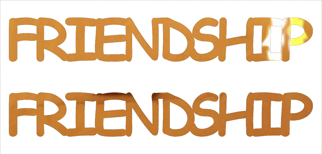 Custom-Buzz Word - FRIENDSHIP Orange