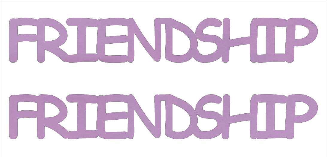 Custom-Buzz Word - FRIENDSHIP Pink