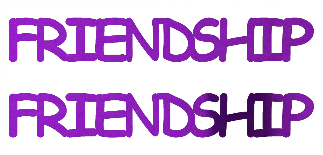 Custom-Buzz Word - FRIENDSHIP Purple