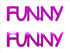 Custom-Buzz Word - FUNNY Fuchsia