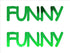 Custom-Buzz Word - FUNNY Green