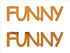 Custom-Buzz Word - FUNNY Orange