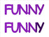 Custom-Buzz Word - FUNNY Purple