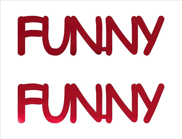 Custom-Buzz Word - FUNNY Red