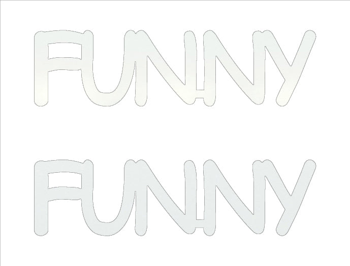 Custom-Buzz Word - FUNNY White