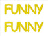 Custom-Buzz Word - FUNNY Yellow Paper