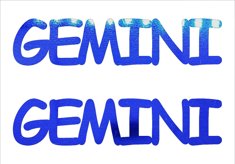 Custom-Buzz Word - GEMINI Blue Royal