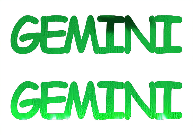 Custom-Buzz Word - GEMINI Green