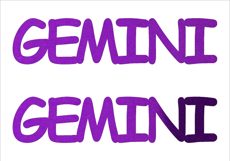 Custom-Buzz Word - GEMINI Purple