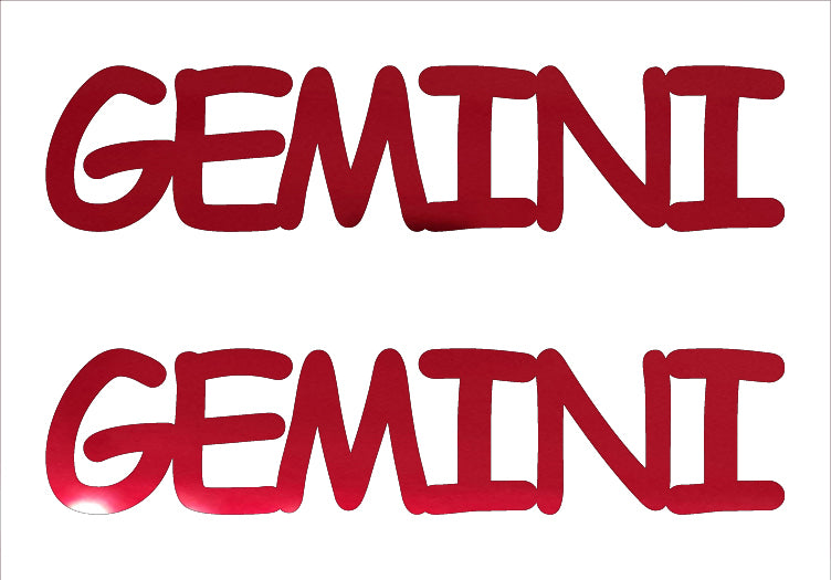 Custom-Buzz Word - GEMINI Red