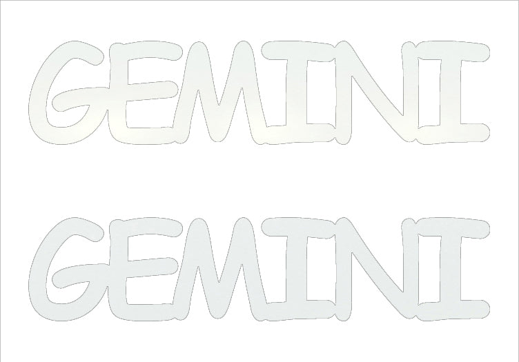 Custom-Buzz Word - GEMINI White