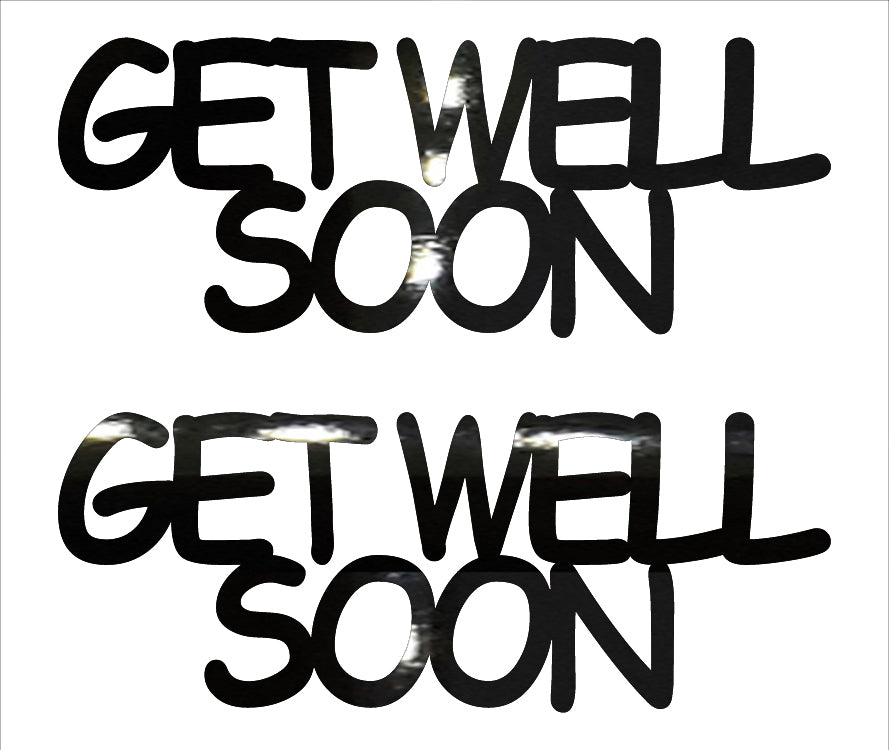 Custom-Buzz Word - GET WELL SOON Black