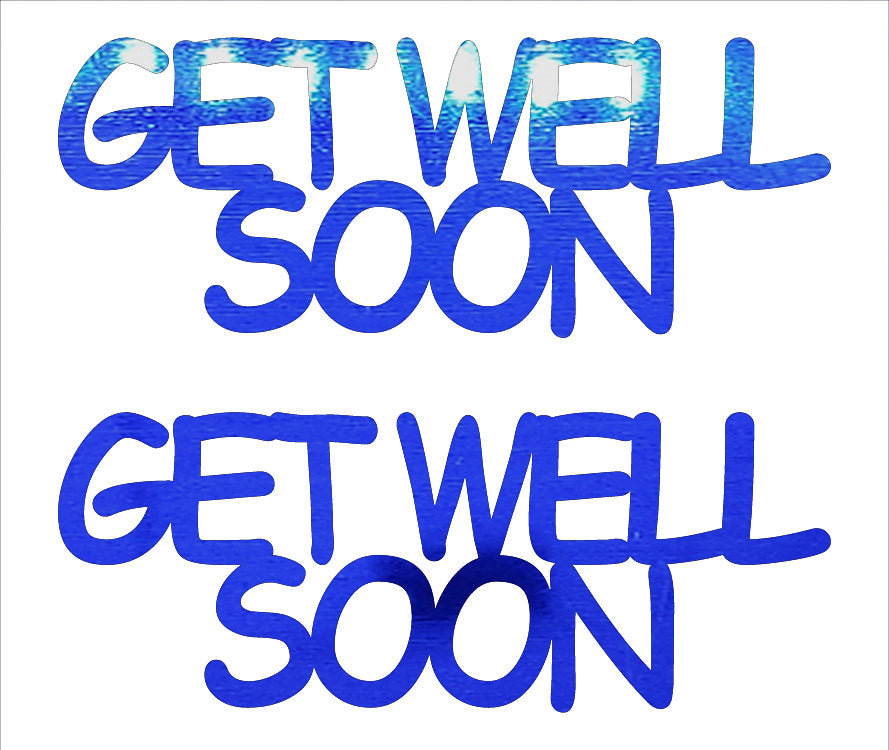 Custom-Buzz Word - GET WELL SOON Blue Royal