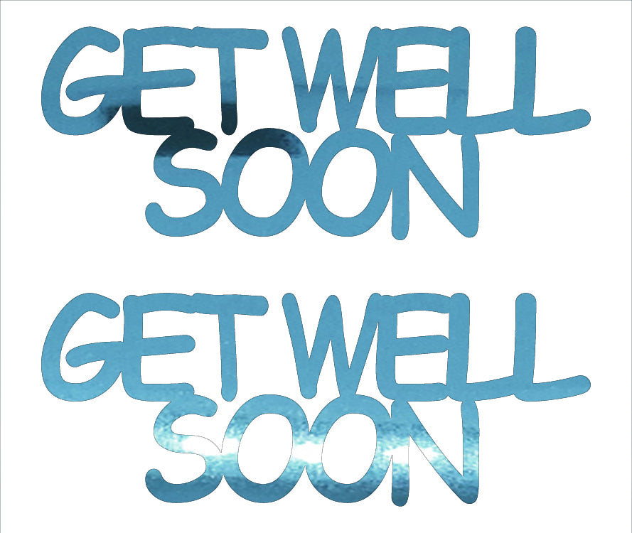 Custom-Buzz Word - GET WELL SOON Blue Sky