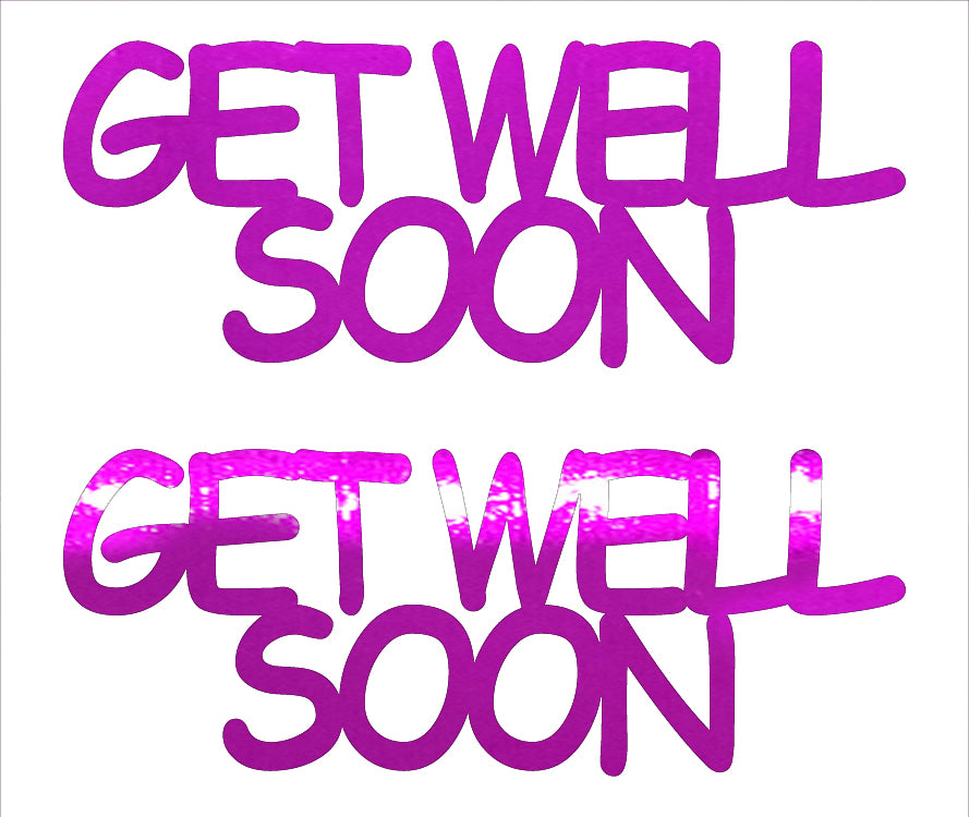 Custom-Buzz Word - GET WELL SOON Fuchsia