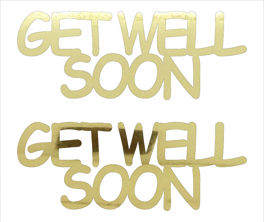 Custom-Buzz Word - GET WELL SOON Gold