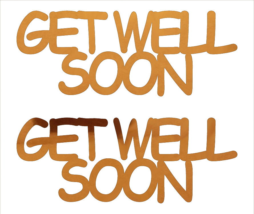 Custom-Buzz Word - GET WELL SOON Orange