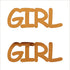 Custom-Buzz Word - GIRL Orange